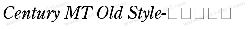 Century MT Old Style字体转换